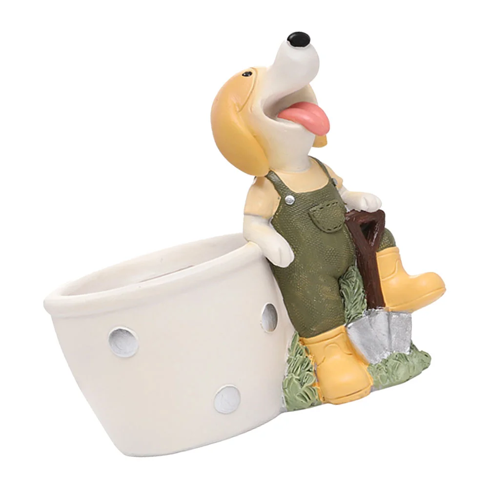 

Decor Planter Garden Shelf Table Planting Pot Decorations Vase Decorative Room Living Cartoon Crafts Resin Flowerpot Accents