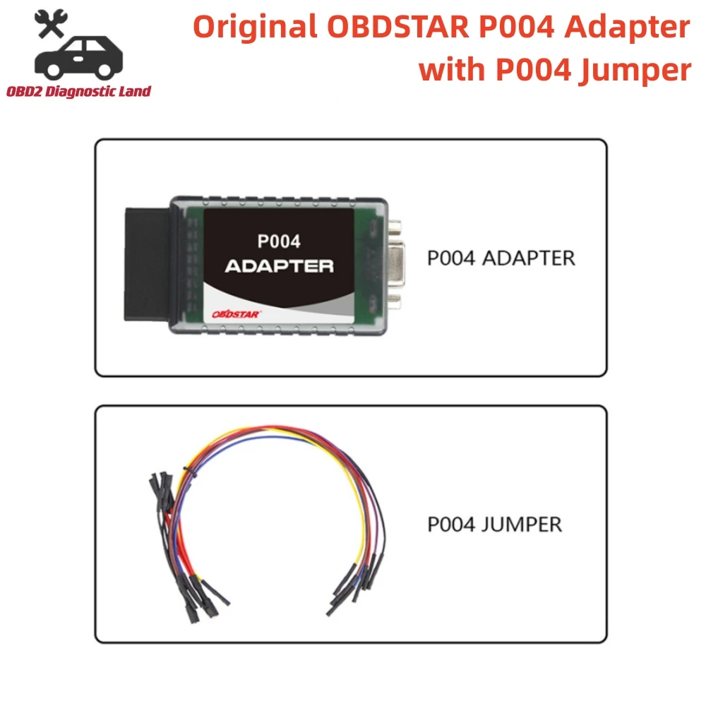 

Оригинальный адаптер OBDSTAR P004 с перемычкой P004 полный комплект для сброса подушки безопасности работает с P50 X300 DP Plus ODO MASTER