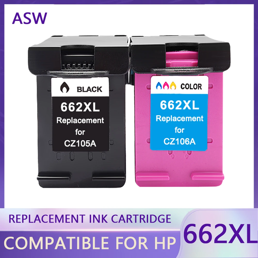 

Replacement Ink Cartridge for HP662 662XL for HP 662 Deskjet 1015 1515 2515 2545 2645 3545 4510 4515 4516 4518 printer