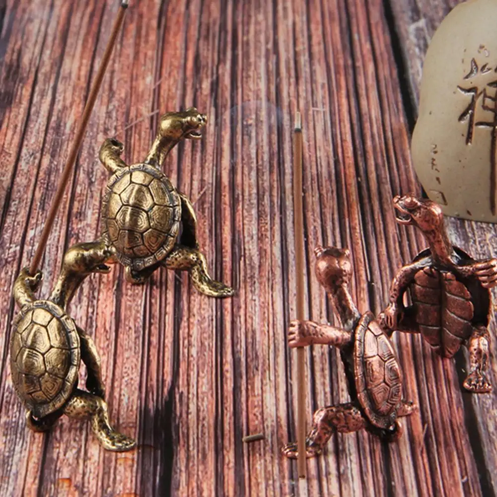 

Decorative Censer Stick Holder Delicate Portable Turtle Shape Incense Burner Household Supplies