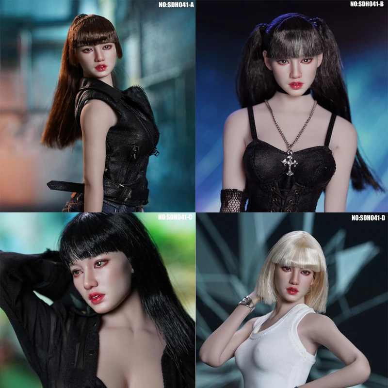 

Pre Order!!! SUPER DUCK SDH041 11/6 Lisa Head Sculpt Carving Model Fit TBLeague PH 12'' Female Soldier Suntan Action Figure Body