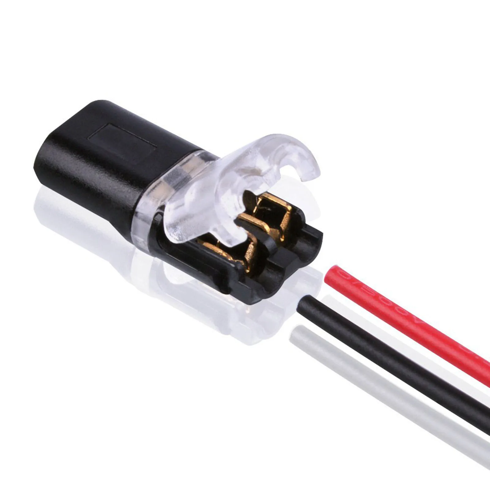 

10pcs Double-Wire Plug-In Connector With Locking Buckle For Electrical Projects Building Wiring Waterproof Connector