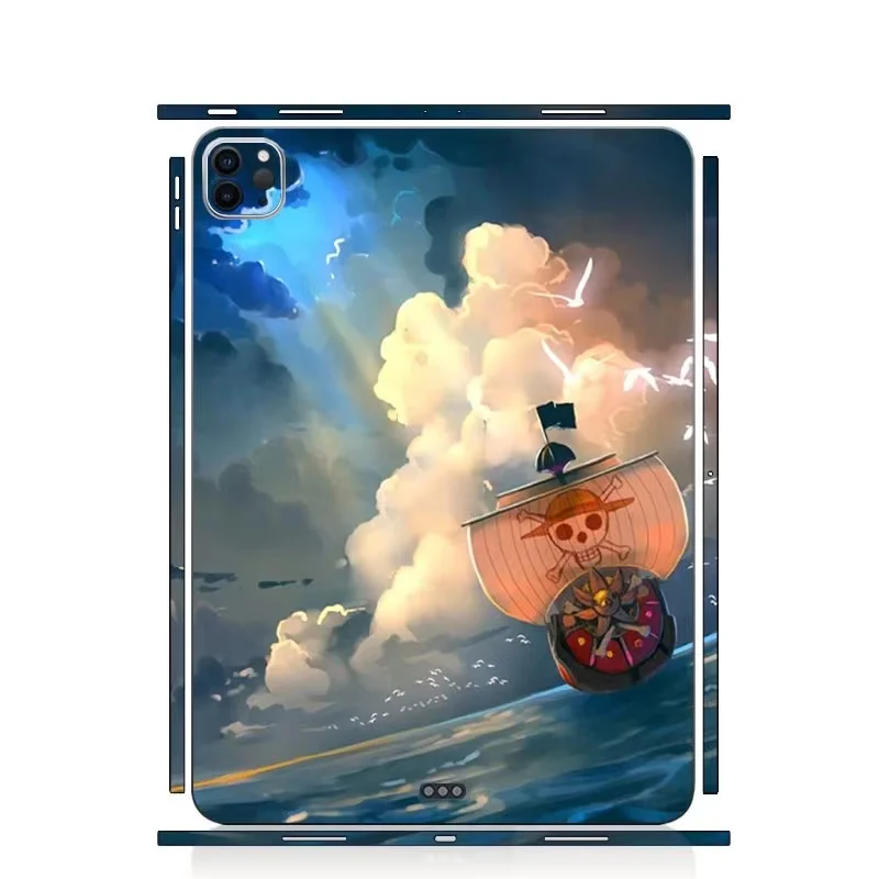 Pirate Astronaut Skin Compatible for iPad Pro 2022 2021 2020 Air 4 5 Mini 6 3M Wrap Back Screen Protector Film Cover Sticker