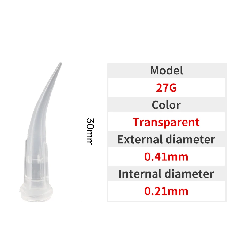 

Игольчатые иглы для клея 50 шт. 14-30G