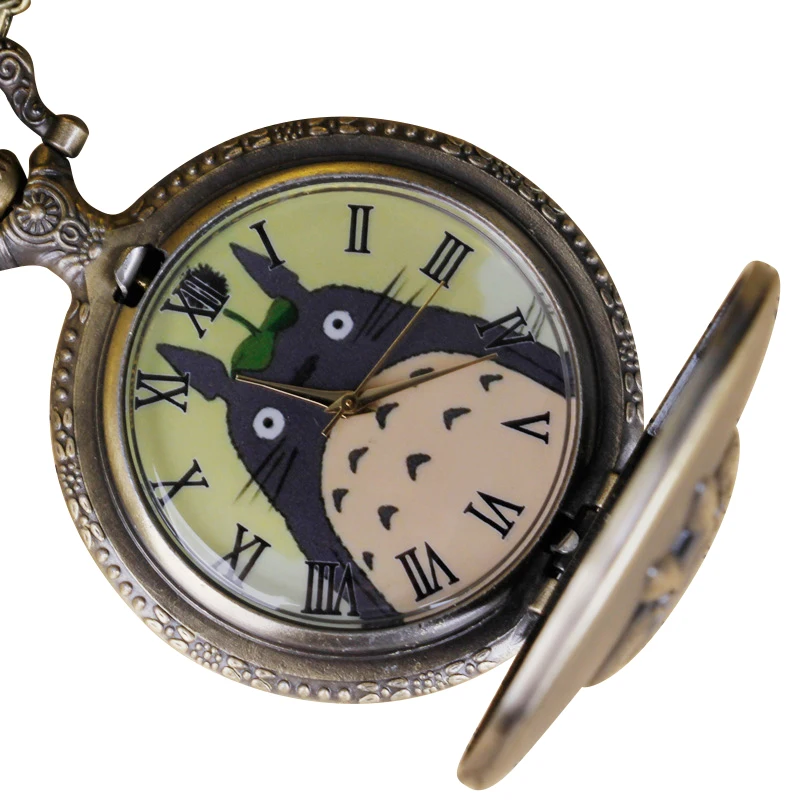 20pc Children's Cartoon Themed Quartz Pocket Watch Necklace Collection Souvenir Practical Fashionable Necklace For Son Daughter