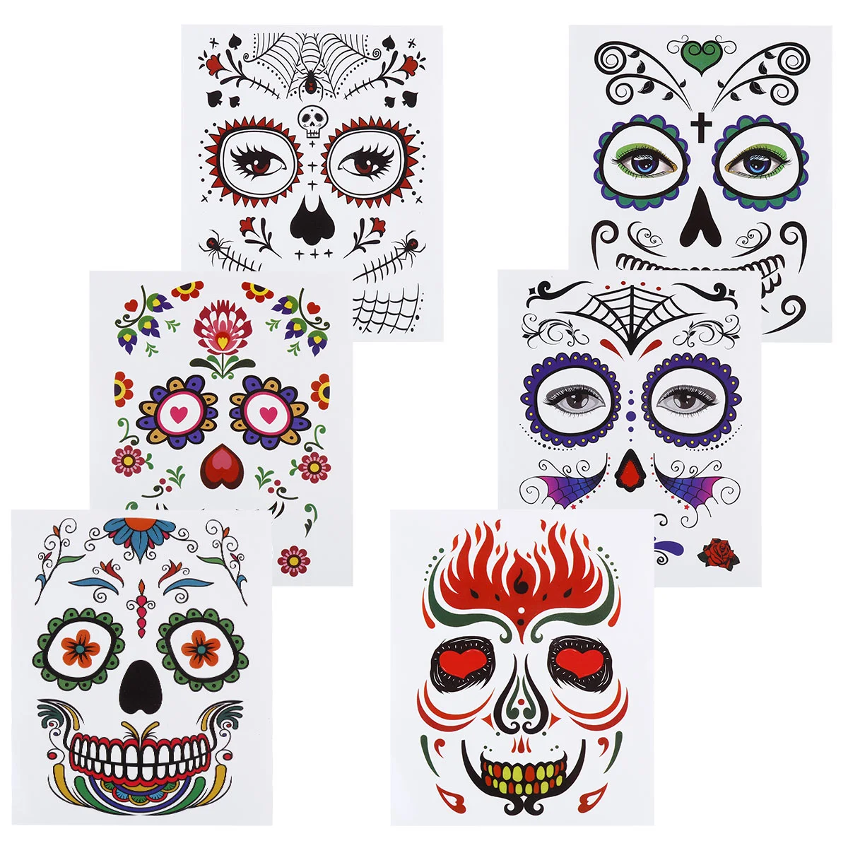 

6 шт. полезных наклеек для макияжа лица, украшение для тела, праздничные поставки