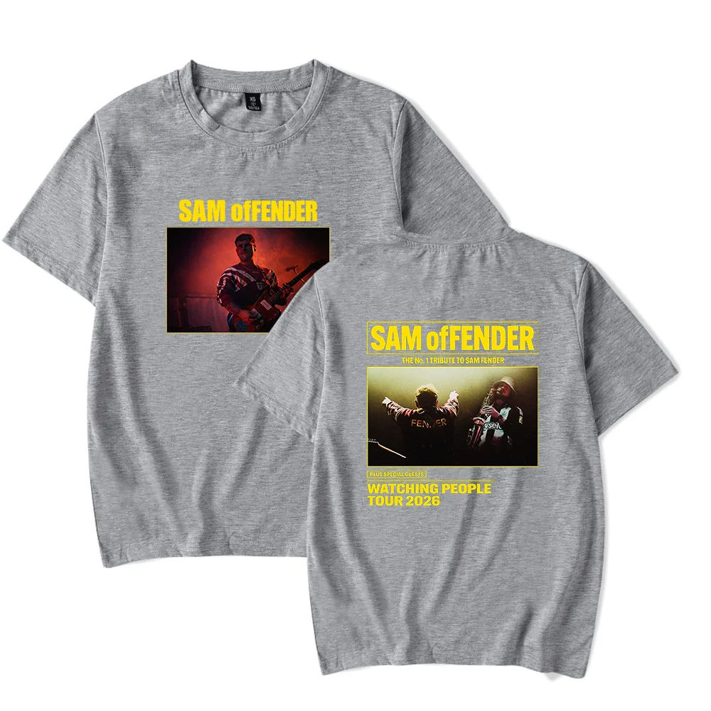Фото Футболка Sam Fender People Watching TOUR 2026: мерч с крутым принтом для мужчин и женщин, уличная одежда №3