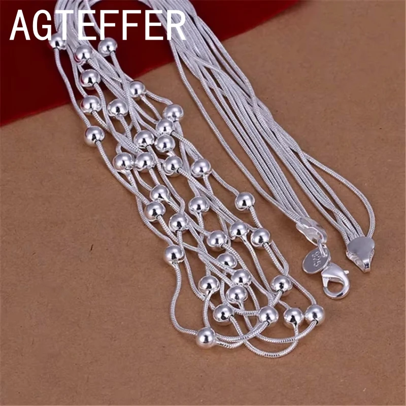 Горячее ретро-очарование из стерлингового серебра 925 пробы ожерелье для женщин