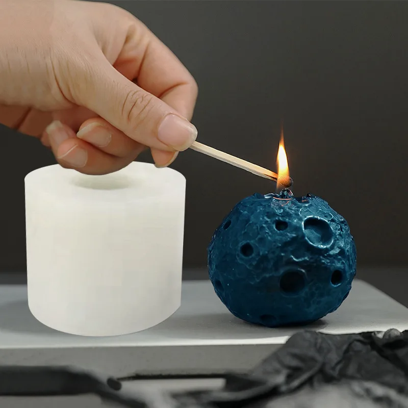

Moon Shape Candle Silicone Mold DIY Aromatherapy Soap Resin Gypsum Ice Cube Chocolate Molds Candle Making Kit Home Decor Gifts