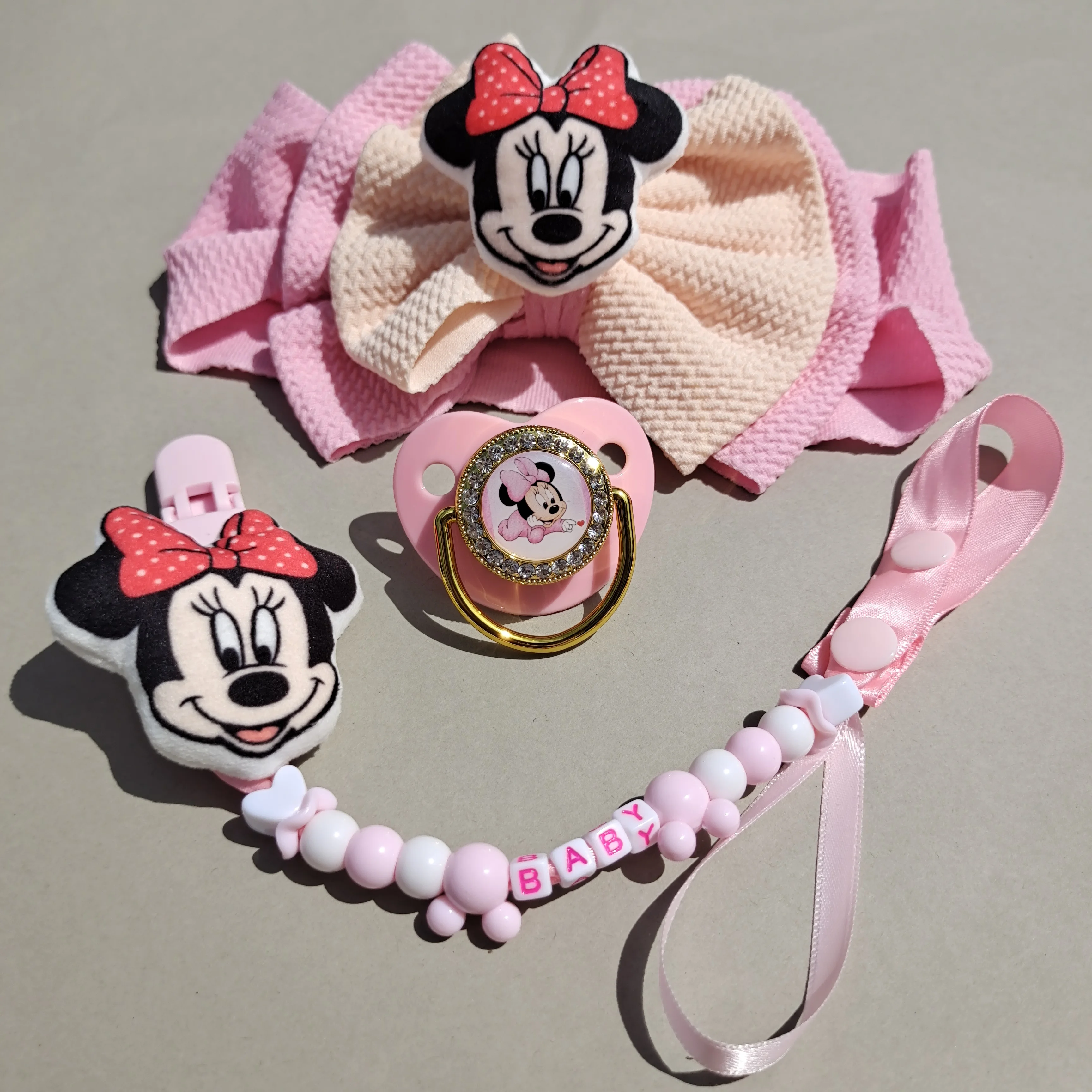 Повязка на голову для новорожденных эластичная из мягкого нейлона