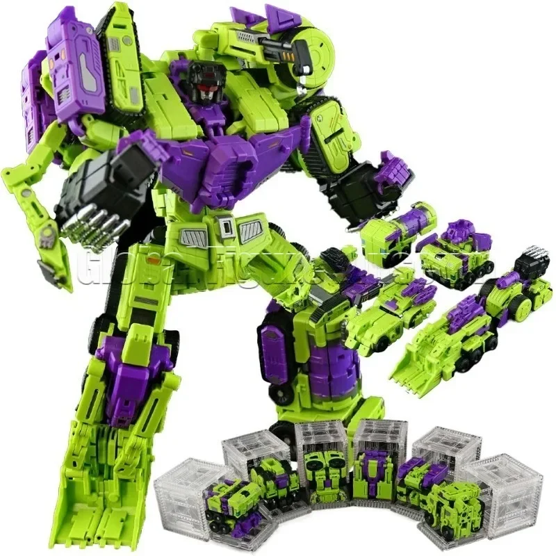 Фото В наличии: Lucky Cat Transformation MICRO COSMOS MC-02 RIKI-OH Destroyer, полный комплект, подвижная модель робота, коллекционный подарок №2