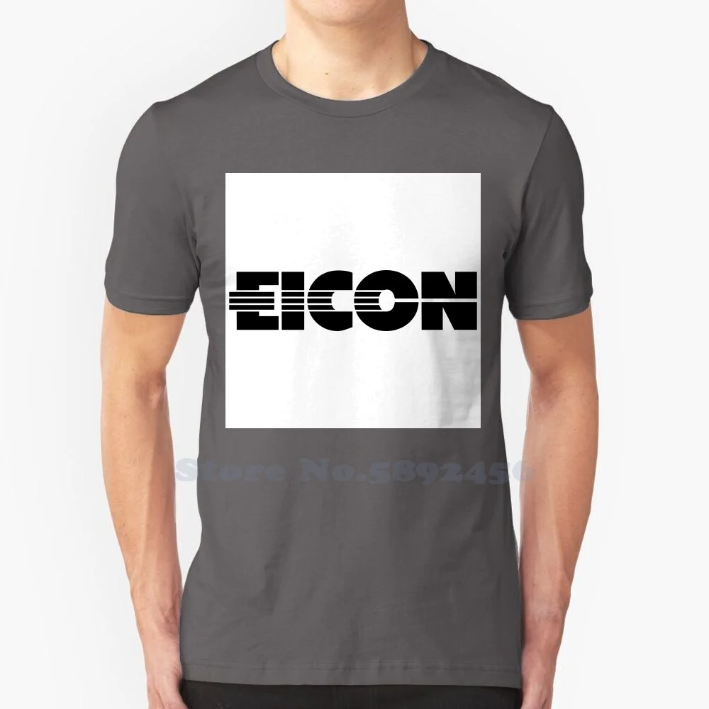 

Повседневная Уличная одежда Eicon, футболка с принтом логотипа, графическая футболка из 100% хлопка