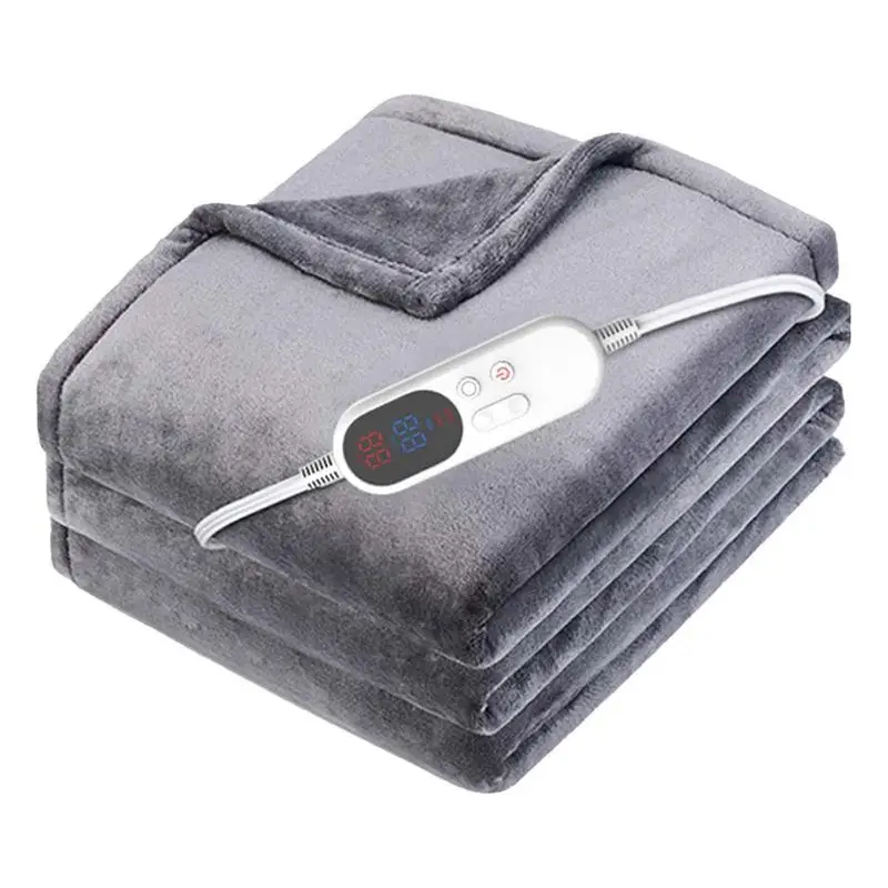 

Электрическое Флисовое одеяло, одеяло с большим подогревом, 6 настроек нагрева, 1-12 часов работы, перегрев, отключение