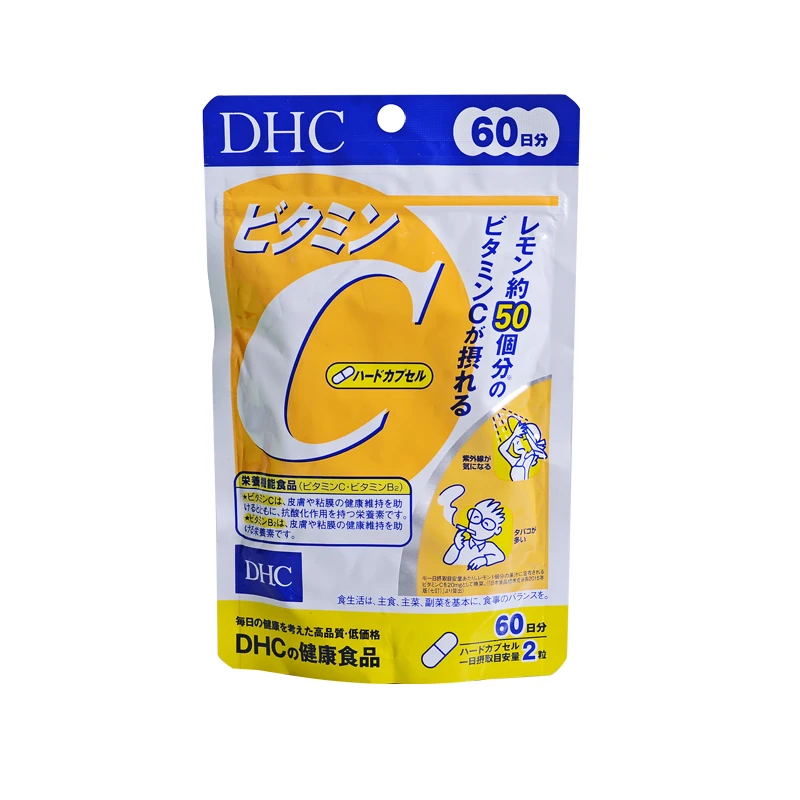 

Japan DHC Vitamin C Tablets Promote Collagen Absorption 120 Capsules Free Shipping