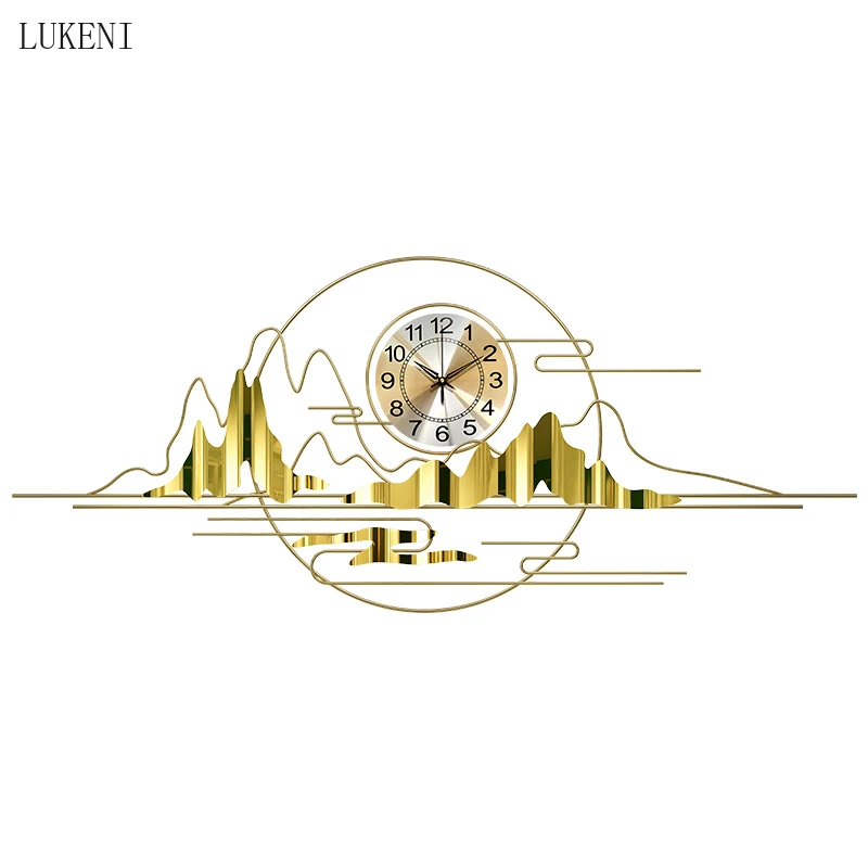 

New Chinese Clock Wall Clock Living Room Home Fashion Atmosphere Personality Creative Clock Decoration Chinese Style Clock Wall