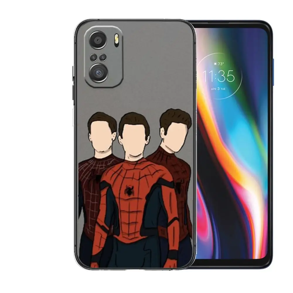 Фото Матовый чехол для телефона Marvel Человек-паук для xiaomi mi 11 Lite pro Ultra 10s 9 8 MIX 4 FOLD 10T 5g Черный силиконовый чехол №3