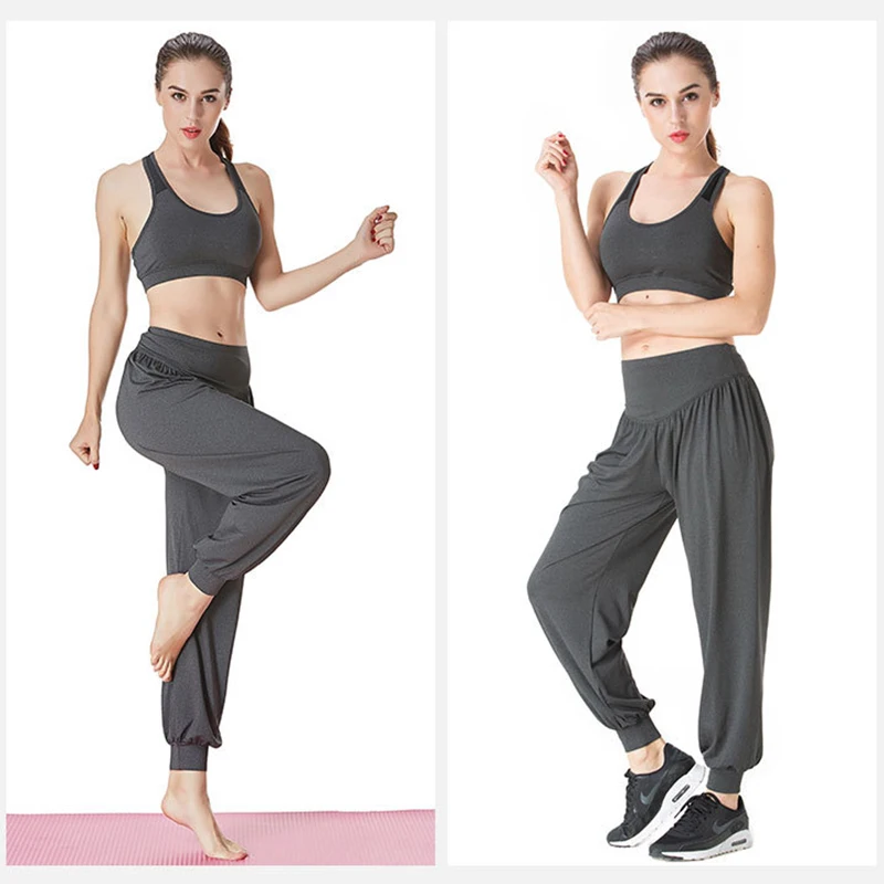 High Waist Yoga Pants Women Baggy Sweatpants Fitness Running Track Pants Workout Joggers Leggings for Yoga Casual Trousers