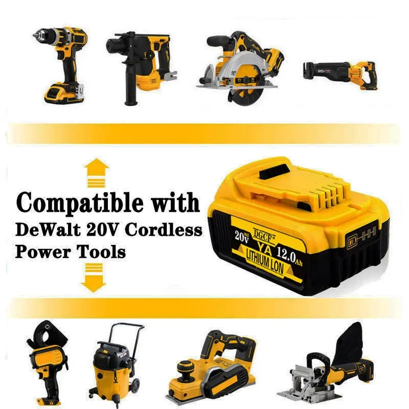 Сменный аккумулятор для электроинструмента DeWalt DCB184 DCB181 DCB182 DCB200 20 в 6 А 18