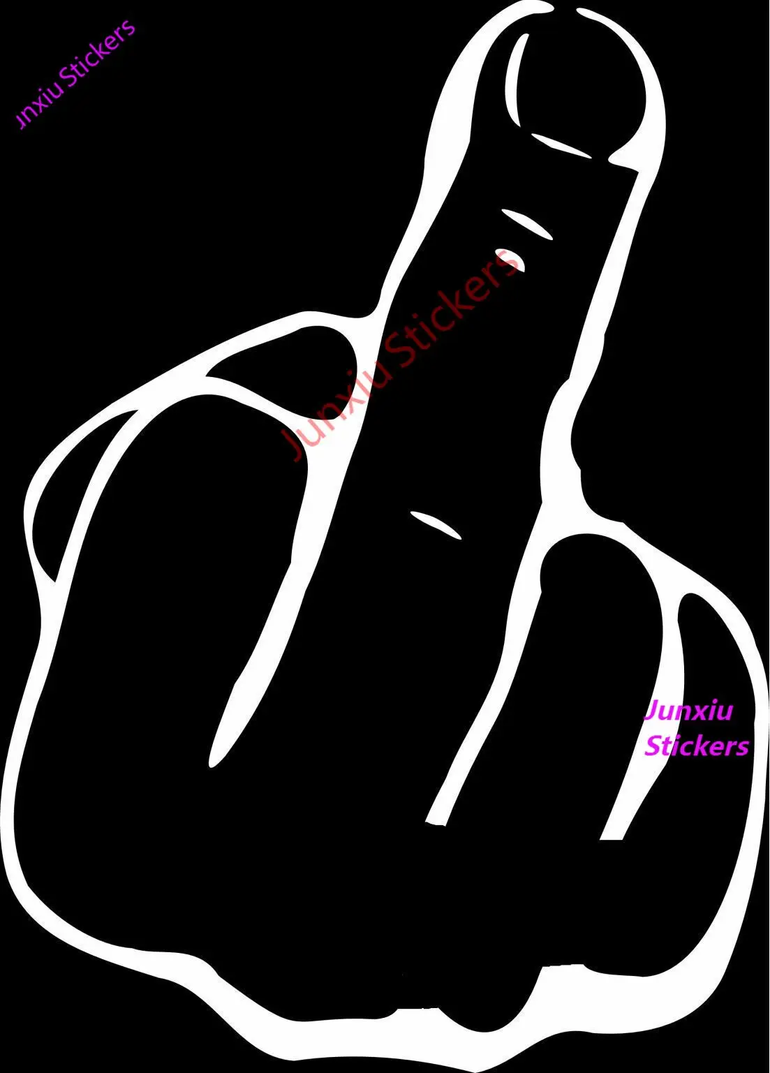 

Средний палец, Виниловая наклейка, наклейка для автомобиля, грузовика, окна, ветрового стекла, внедорожника, декоративные аксессуары, автом...