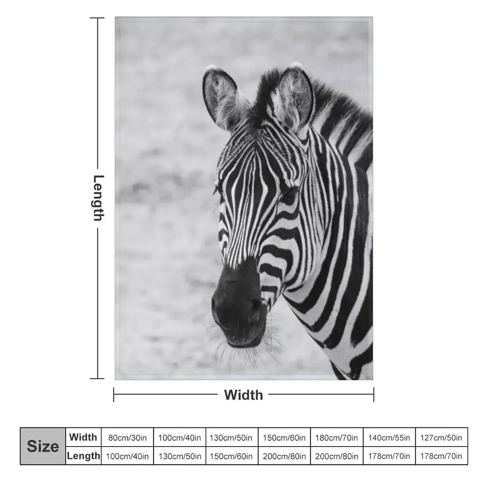 Одеяло Зебра в моно мягкие большие лохматые покрывала одеяла