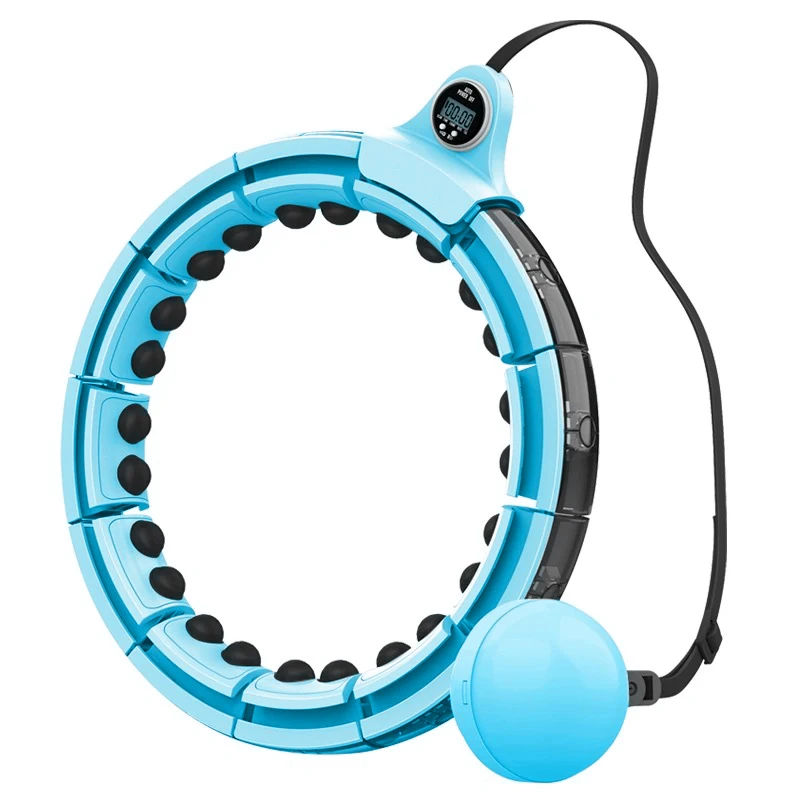 

Custom Logo and Color Home Workout Detachable Knots Fitness Hoop Weighted Hula Ring for Adults Weight Loss