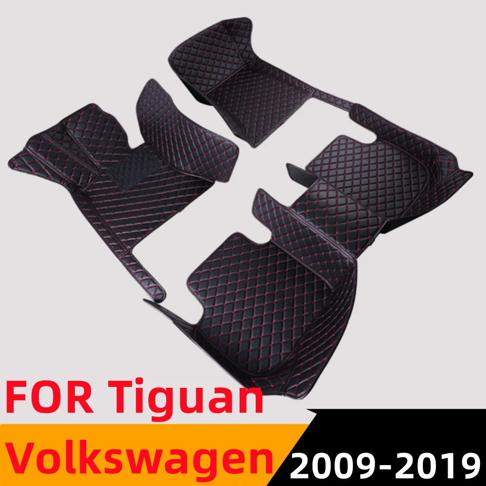 

Sinjayer Waterproof Leather Custom Fit Car Floor Mats Front & Rear FloorLiner Auto Carpet For Volkswagen VW Tiguan 2009 10-2019