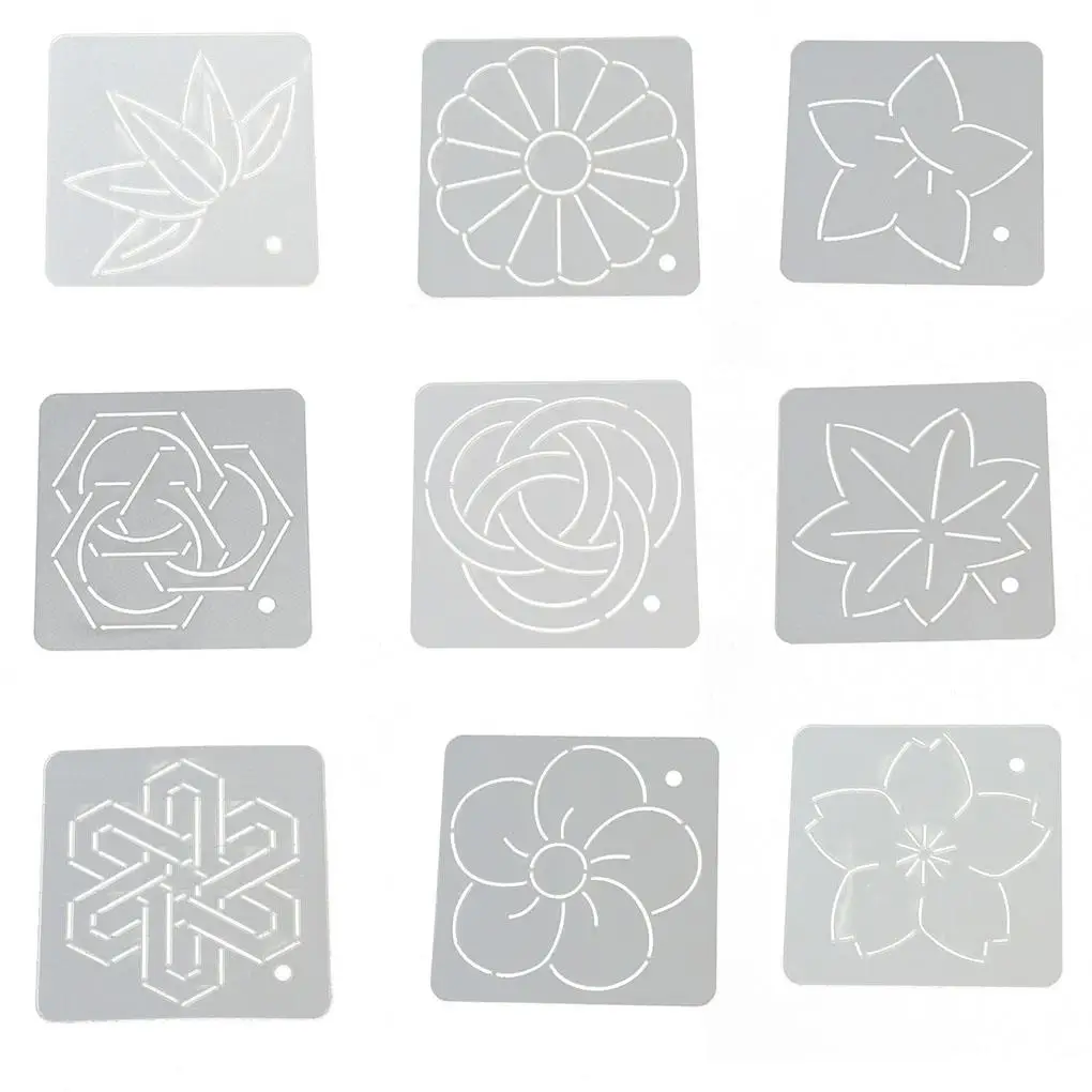 

12cm*12cm Quilting Templates Patchwork Tools Crimping template Thorn sub embroidered template Handmade DIY Sewing Tool Set