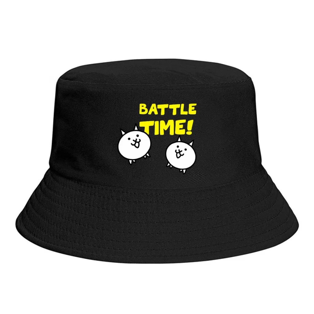 

Essential Fisherman Hat Unisex Fashion The Battle Cats Cat Game Spring Summer Bucket Hat Journey Boonie Hat Gift