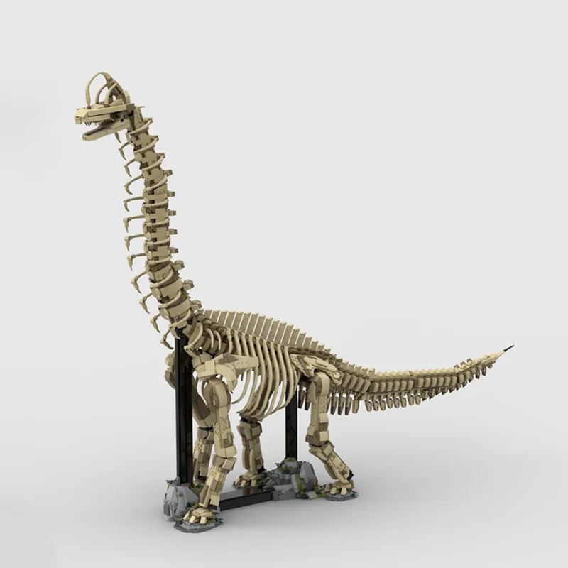 Фото Новинка, 3267 шт., окаменелости динозавров Юрского периода: модель брахиозавра, строительные блоки, сделай сам, мир динозавров, сборные игрушки, детский рождественский подарок №3