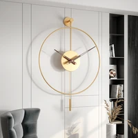Loft Golden Wall Clock 60 CM Unusual Modern Design Melting Industrial Wall Clock Giant Decorative Living Room Relojes Watches