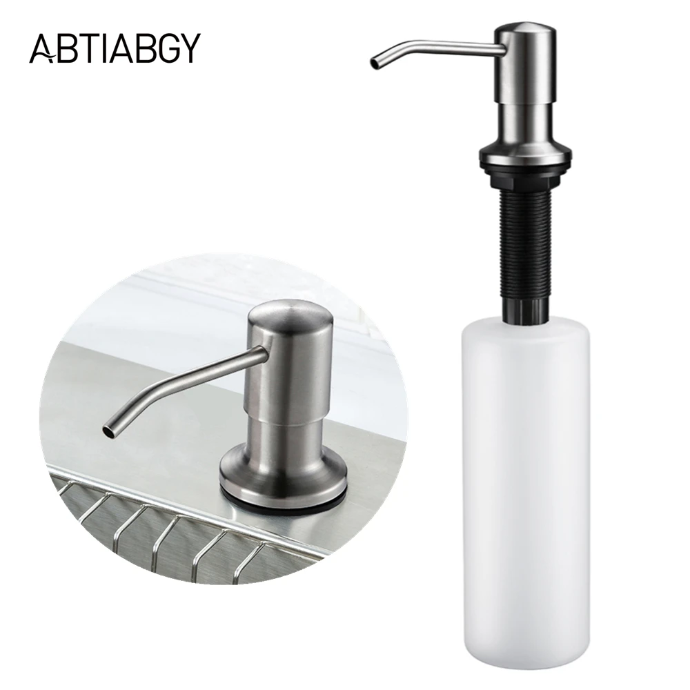 Stainless Steel Soap Bottle Hand Sanatizer Pump Kitchen Accessories