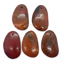 1pcs natural stone redstone pendant irregular energy gemstone for jewelry diy necklace making craft fashion accessories