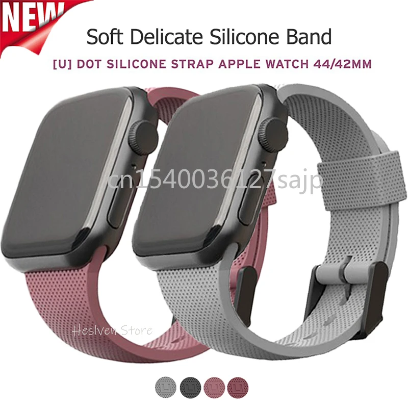 

Ремешок силиконовый для Apple Watch Band 7 41 мм 45 мм 40 мм 38 мм 42 44 мм