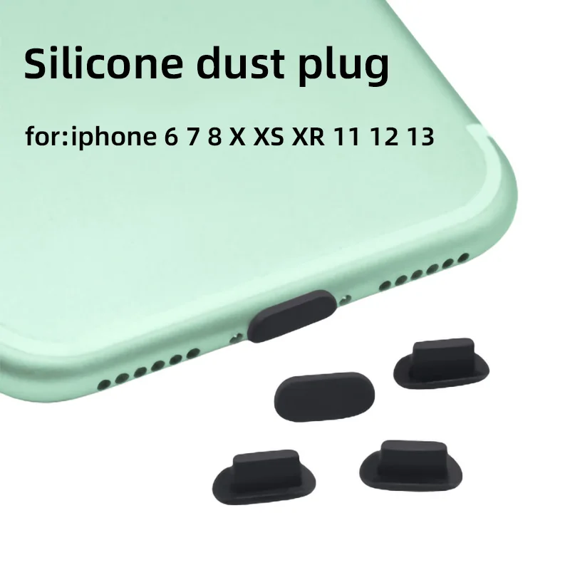 5PCS Silicone Anti Dust Plug for iphone 14 Pro Max,13, 12, 11, XS, XR, 8, 7, 6 Charging Port Dust Plug iphone 14 Dust Plug 