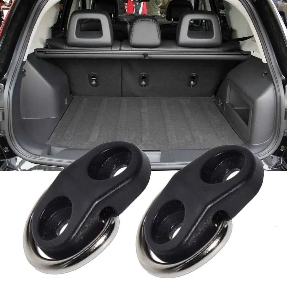 

2pcs New Car Rear Trunk Boot Floor Cargo Net Tie Down Hook Ring Loop Hanging Fixings Trunk Luggage Net Metal Hook Tie Down Ring