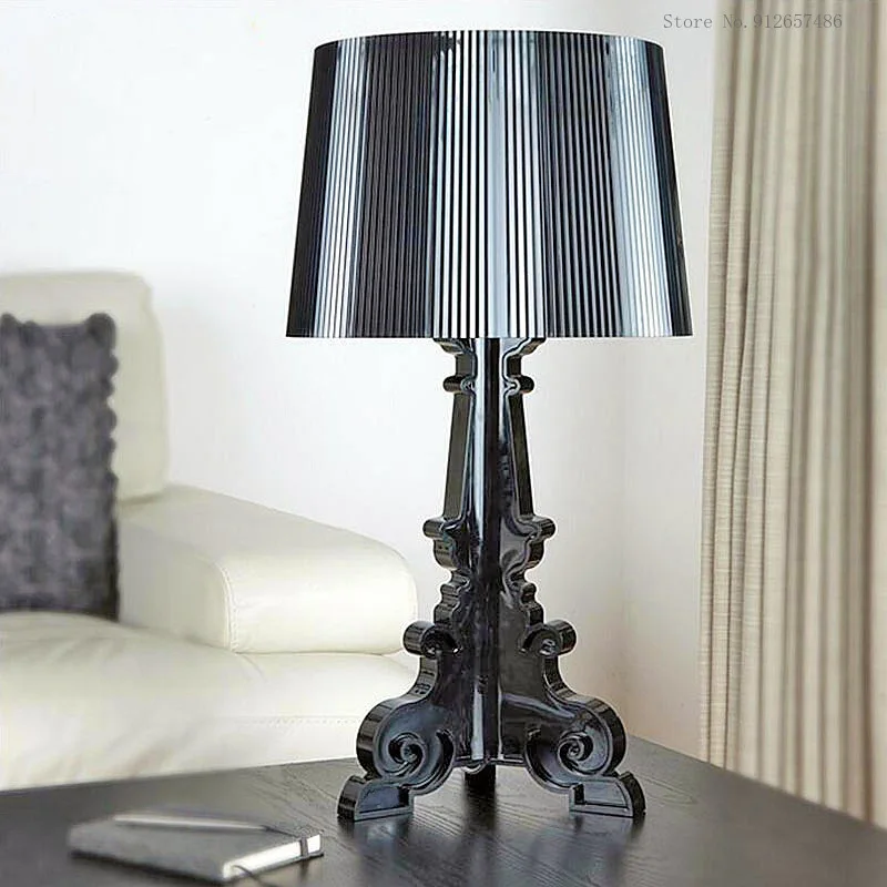 

Europe Designer Baroque Table Lamp Acrylic Desk Lamps Home Living Room Bedroom Bedside Lamp Modern Minimalist Indoor Lighting D
