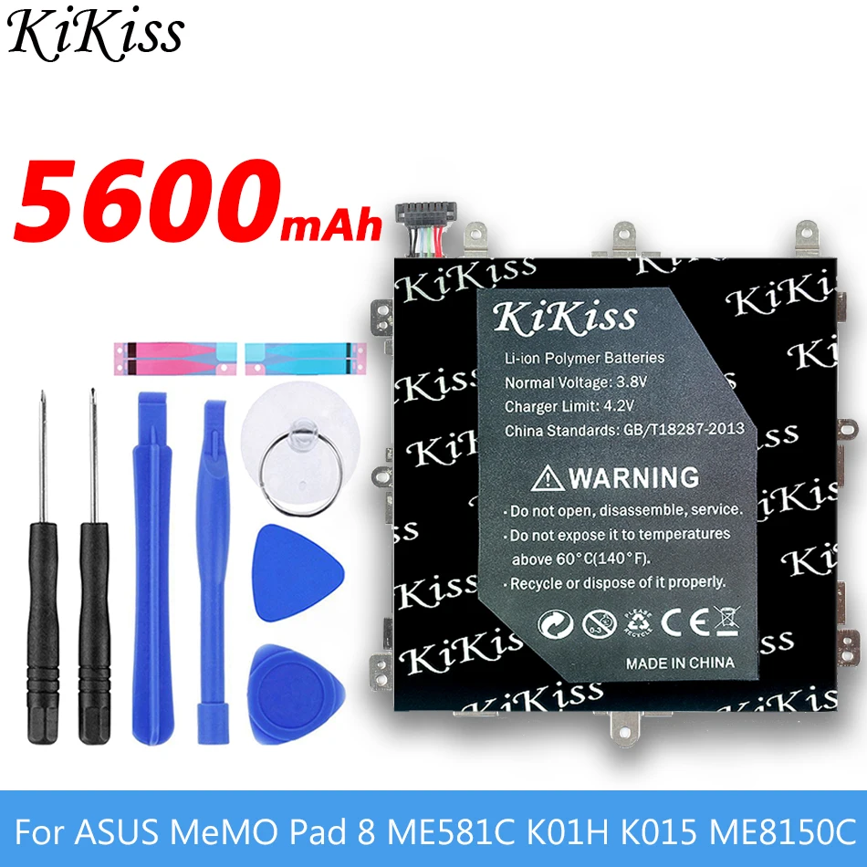 

5600mAh C11P1330 Battery For ASUS MeMO Pad 8 Pad8 ME581C K01H K015 ME8150C High Capacity with Free tool