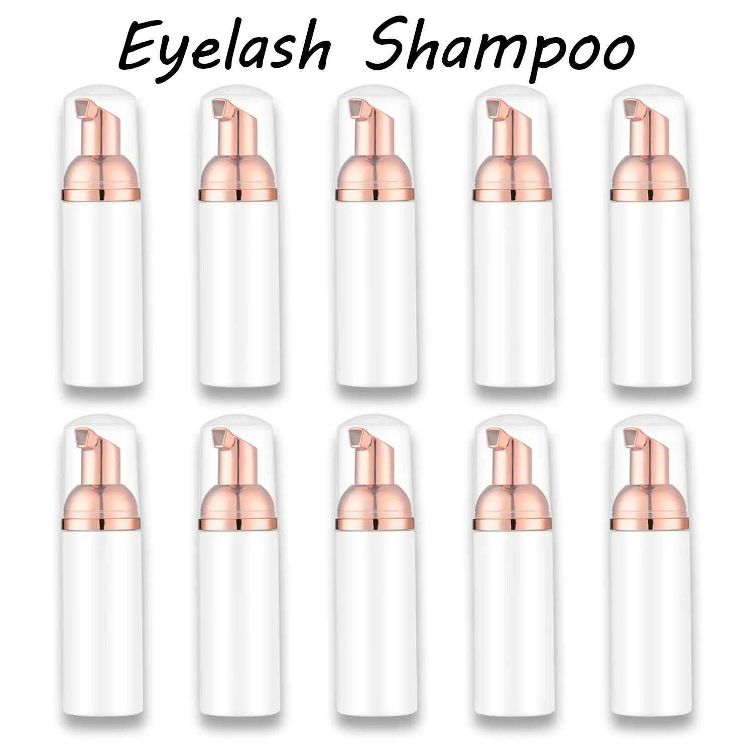 

Gentle Eyelashes Shampoo Mousse Foam 10 Pcs 60ml Non-irritating Soft Cleansing Grafting Pro Eye Lash Cleaner Makeup Tool Private