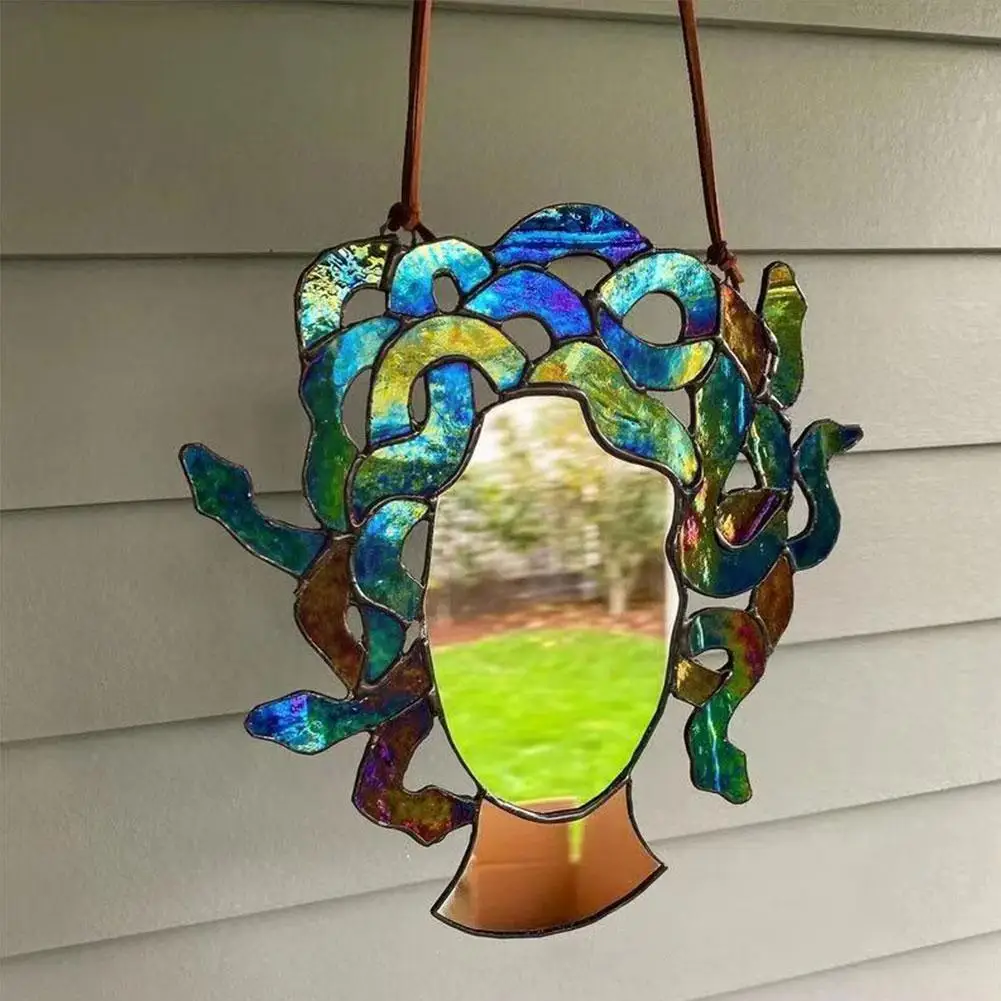 

Colorful Medusa Decoration Gorgon Medusa Pendant Cloud Ceramic Home Figurines Decor 2 Colorful Decoration Q1y4