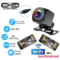 wireless 170 degree car rear view camera wifi wifi reversing camera dash cam hd night vision mini for iphone android 12v cars