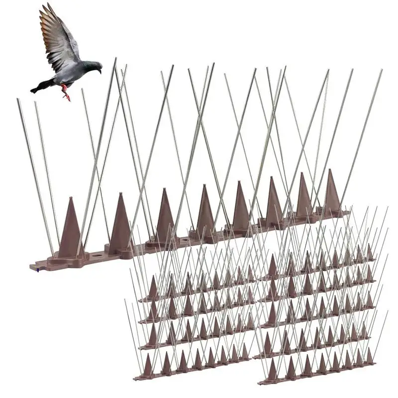 Bird Spikes 10pcs Bird Spikes For Small Birds Disassembled Bird Repeller Spikes Anti Animal Spikes Repeller Home Accessories
