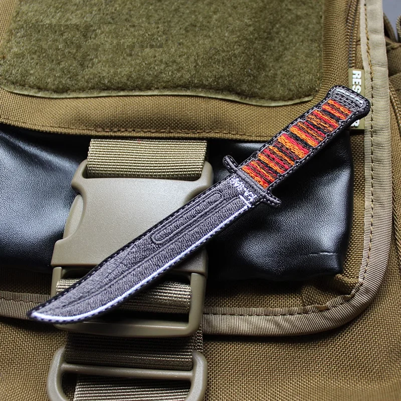 Качественный миниатюрный вышитый волшебный значок Kaba KA-BAR креативный морской