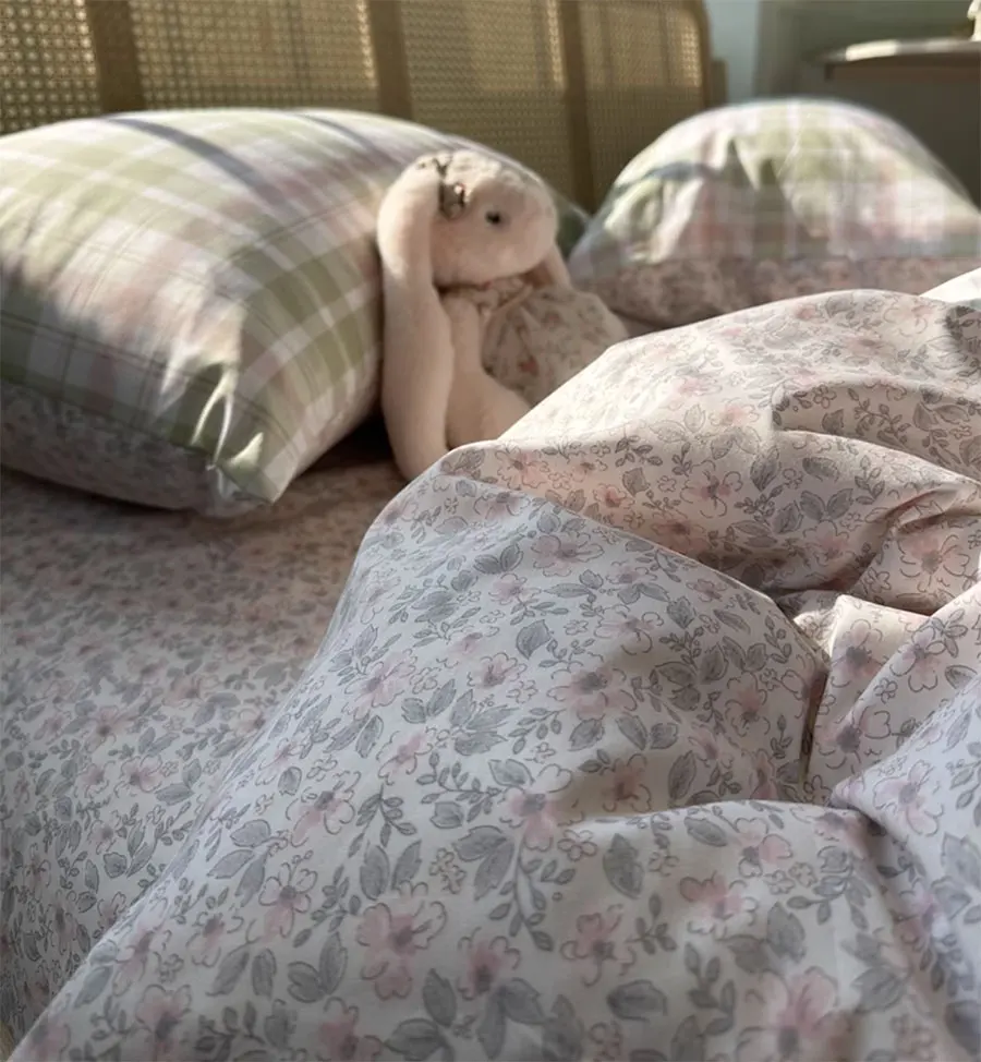 Романтический пасторальный Цветочный комплект двуспальный полный Королевский