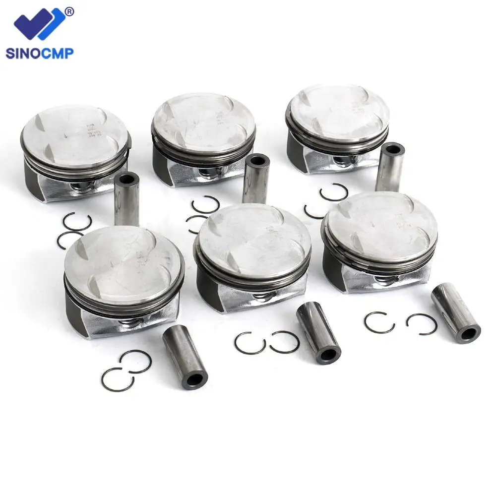 

6pcs Piston & Ring 92.9mm Φ22mm STD 2720308917 For Mercedes-Benz CLK350 CLS350 C350 E350 GL450 3.5L V6 4.7L V8 M272 M273 New