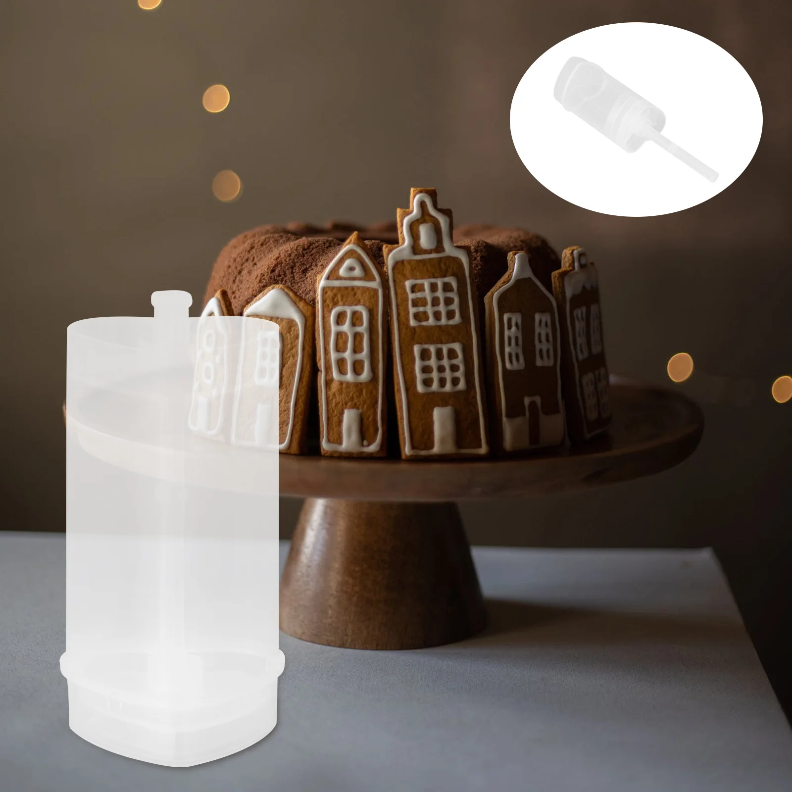 

Push Cake Up Dessert Shooter Stand Containers Bottle Diy Clear Tube Container Holiday Wrapping Jelly Cupcake Tubes Ice Display