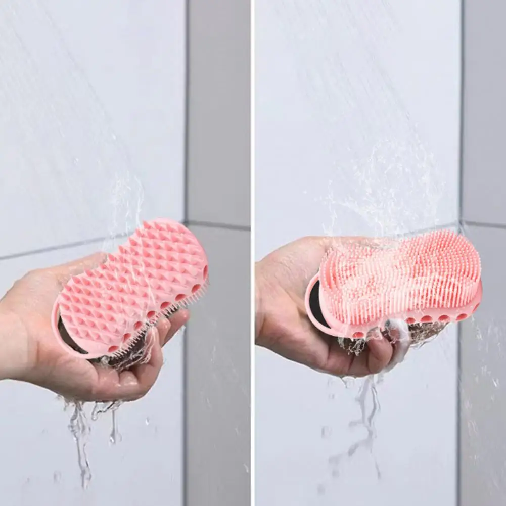 

Practical Massage Brush Ergonomic Uniform Gear Bubble Bath Brush Massager Good Resilience Scrub Brush Family Supply