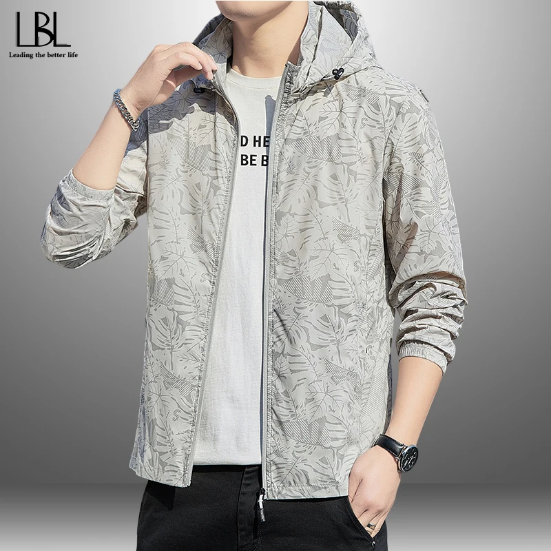 

2023 Summer Hooded Anti-UV Jacket Men Breathable Sun Protection Clothing Fishing Hunting Clothes Quick Dry Windbreaker