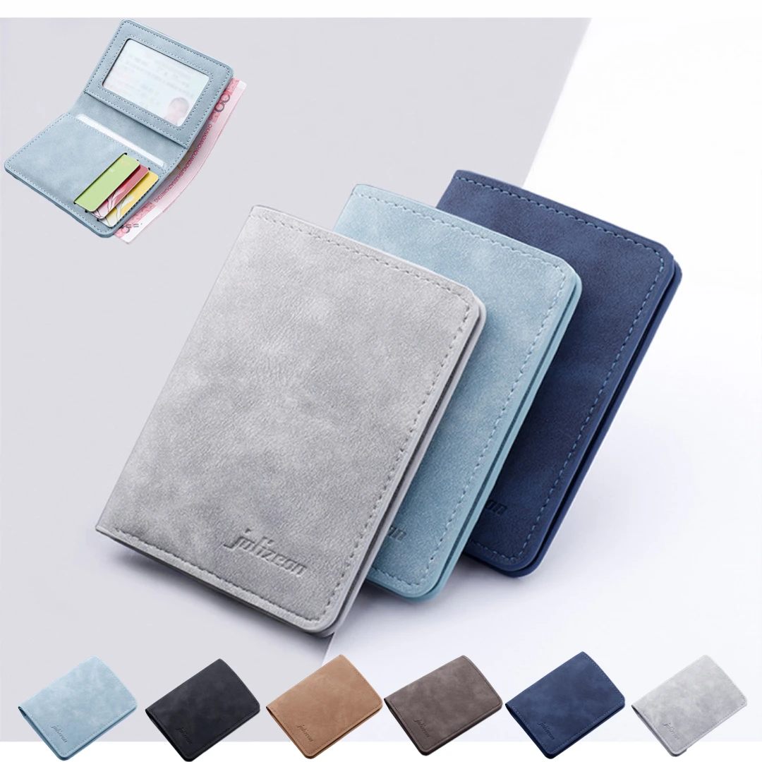 

2023 New Fashion Creative Design Man Small Leather Cash Coin Purse Zipper Wallet Credit Holder Mini Purse Money Bag Clip Cash