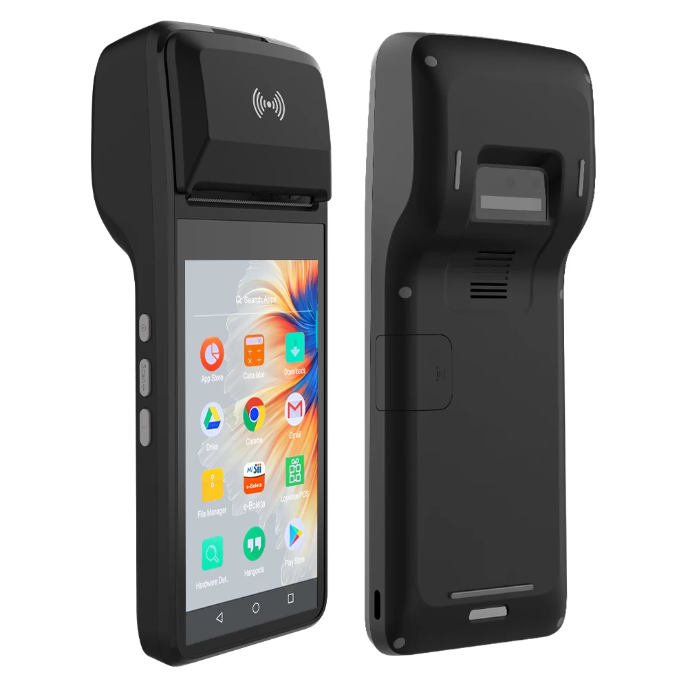 

H8 Android 11 точка продажи 4G Pos термопринтер 2G + 16G хранилище для ресторана Pos сенсорный экран мобильный ручной умный Pos-терминал