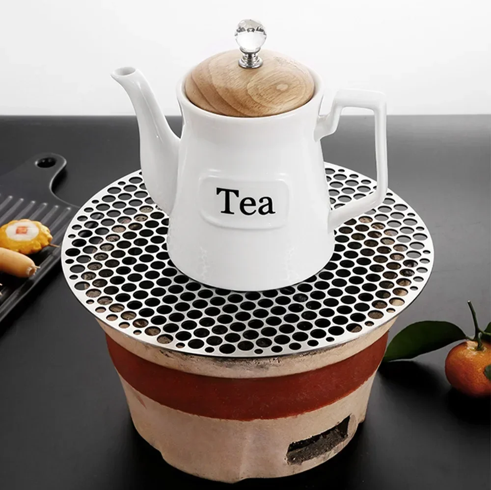 Круглая угольная решетка для барбекю из нержавеющей стали 304 диаметр 18-30 см гриль